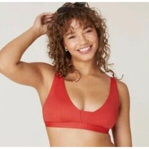 Andie Swim Women’s The Tahiti Top in Chili Pepper Size Small New Hot Supportive